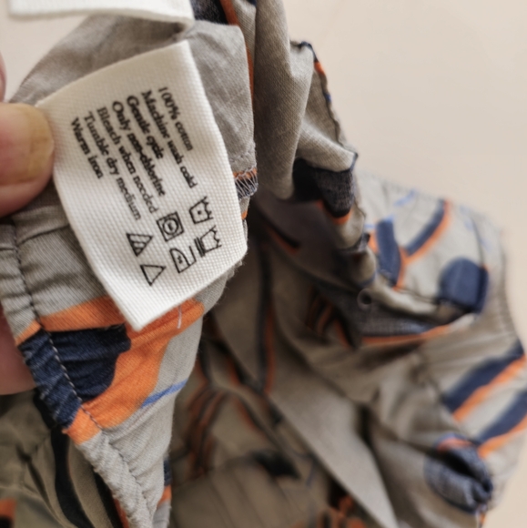 Punjammies by Sudara Abstract Fun Print Drawstring Pants Size Medium Gray Orange - Picture 13 of 17